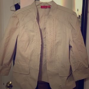 Elle military khaki utility jacket blazer